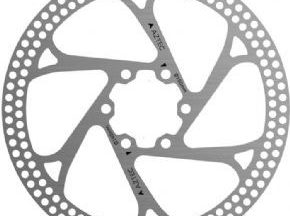 Aztec Stainless Steel Fixed Disc Rotor With Circular Cut Outs 180mm - SkullCycles UK