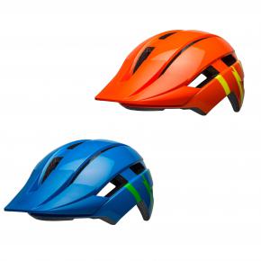 Bell Sidetrack 2 Youth Helmet UNISIZE 50-57CM - STRIKE GLOSS ORANGE/YELLOW - SkullCycles UK