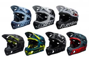 Bell Super Dh Mips Full Face Mtb Helmet W/ Removable Chin Guard  2022 M 55-59CM - FASTHOUSE MATTE/GLOSS BLACK/WHITE - SkullCycles UK
