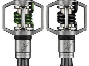 Crank Brothers Eggbeater 2 Bike Pedals  - Silver/Green - SkullCycles UK