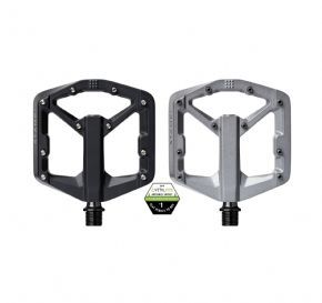 Crankbrothers Stamp 3 Small Flat Pedals Small - Grey - SkullCycles UK