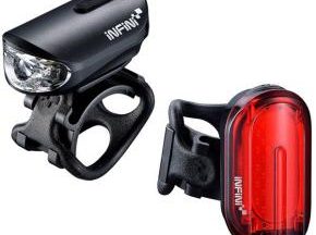 Infini Olley Lightset Micro Usb Front And Rear Lights Black - SkullCycles UK