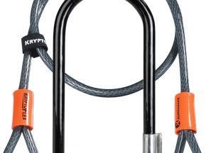 Kryptonite Kryptolok Standard U-lock With 4 Foot Kryptoflex Cable Sold Secure Gold - SkullCycles UK