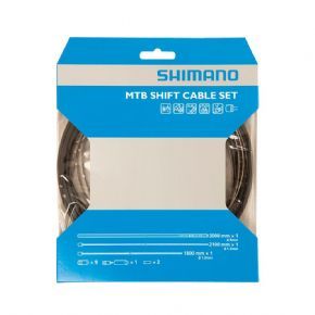 Shimano Mtb Brake Cable Set With Stainless Steel Inner Wire Black - SkullCycles UK