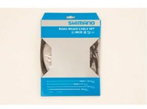 Shimano Road Brake Cable Set With Sil-tec Coated Inner Wire High Tech Grey - SkullCycles UK