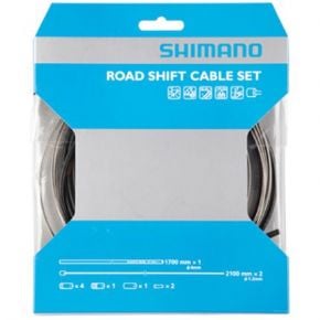 Shimano Road Gear Cable Set With Stainless Steel Inner Wire - SkullCycles UK