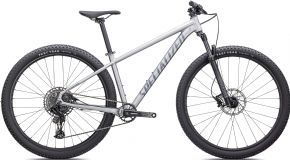 Specialized Rockhopper Expert 27.5 Mountain Bike  2022 X-Small - Satin Silver Dust / Black Holographic Foil - SkullCycles UK