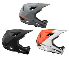Lazer Cage Kineticore Full Face Mtb Helmet  2022 Large - Matt Orange - SkullCycles UK