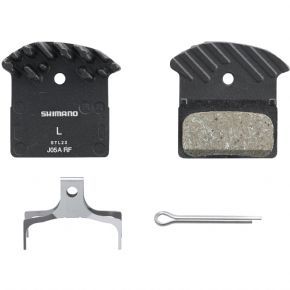 Shimano J05a-rf Disc Pads And Spring Alloy Back With Cooling Fins Resin - SkullCycles UK