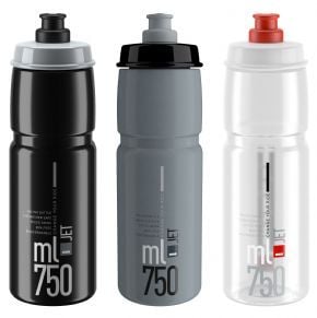 Elite Jet Biodegradable Water Bottle 750ml 750ml - Grey/Black - SkullCycles UK