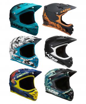 Lazer Phoenix+ Full Face Mtb Helmet Medium - Matt Black/Mint Dots - SkullCycles UK