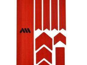 All Mountain Style Honeycomb Frame Guard Extra Frame Protection Kit Red Red - SkullCycles UK