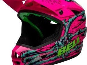Bell Sanction 2 Dlx Mips Full Face Mtb Helmet Bonehead Ltd Edition  2023 Large 57-59cm - Bonehead Gloss Pink/Turquoise - SkullCycles UK