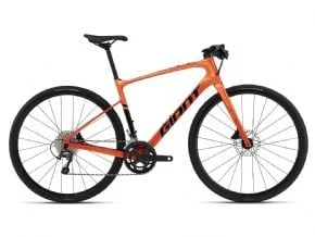 Giant Fastroad Advanced 2 Sports Hybrid Bike  2024 Large - Gloss Helios Orange/ Black - SkullCycles UK