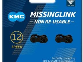 KMC DLC MissingLink Black 12 Speed Joining Links - SkullCycles UK