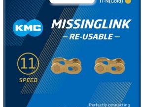 Kmc Missinglink Ti-n Gold 11 Speed Joining Links - SkullCycles UK