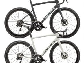 Specialized S-works Tarmac SL8 Shimano Dura-ace Di2 Carbon Road Bike  2024 61cm - Satin Fog Tint/Green Ghost Pearl - SkullCycles UK