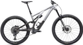 Specialized Stumpjumper Evo Elite Alloy Mullet Mountain Bike  2024 S6 - Gloss Silver Dust/Black Tint - SkullCycles UK