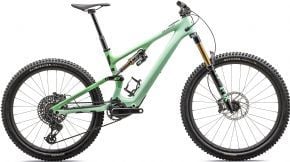 Specialized Turbo Levo SL Pro Carbon Mullet Electric Mountain Bike  2023 S5 - Gloss Oasis/Oasis Tint Over Silver/Satin Black/Silverdust - SkullCycles UK