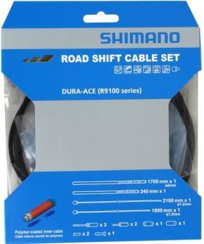 Shimano Rs900 Road Gear Cable Set Polymer Coated Inners - SkullCycles UK