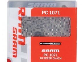 Sram Pc1071 Hollow Pin 10 Speed Bike Chain Silver/grey 114 Link With Powerlock Chpx17h - SkullCycles UK