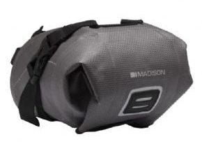Madison Waterproof Micro Saddle Bag With Welded Seams 1.2 Litre Grey 1.2 Litre - Grey - SkullCycles UK