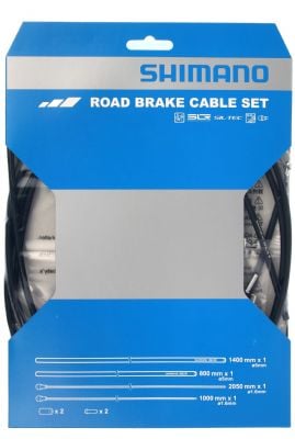 Shimano Dura-ace Road Brake Cable Set Polymer Coated Inners Black - SkullCycles UK
