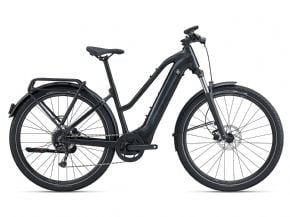 Giant Explore E+ 2 Step Thru Hybrid Electric Bike  2023 Medium - Gunmetal Black - SkullCycles UK